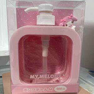 New in Box Sanrio My Melody Large Pink Soap Lotion Dispenser Japan